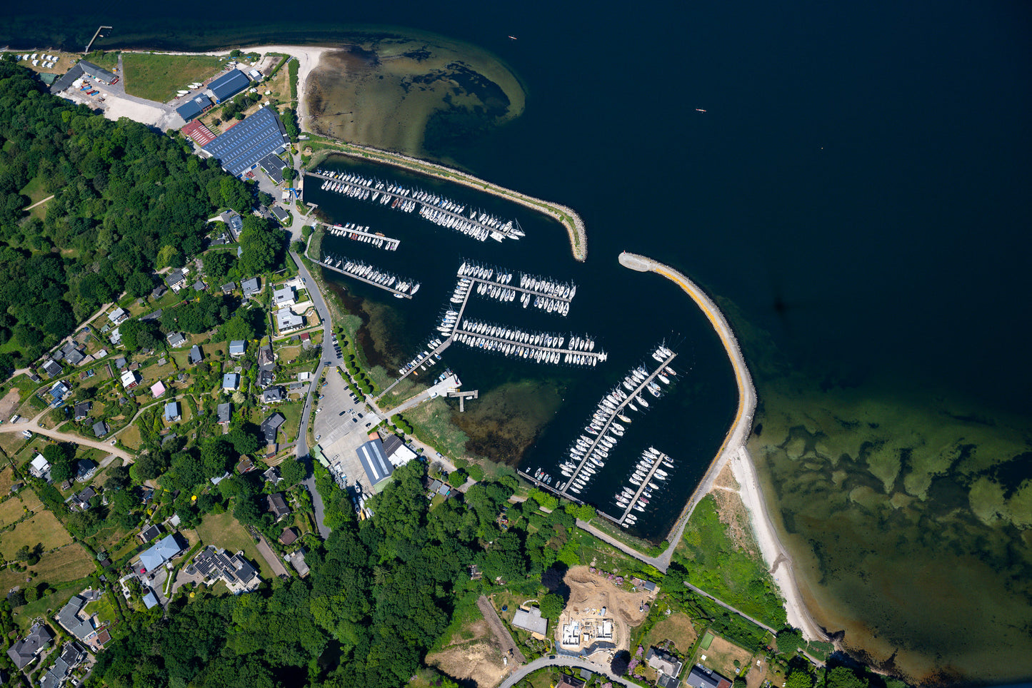 Leinwanddruck #63 "Luftaufnahme Flensburg Fahrensodde 2023"