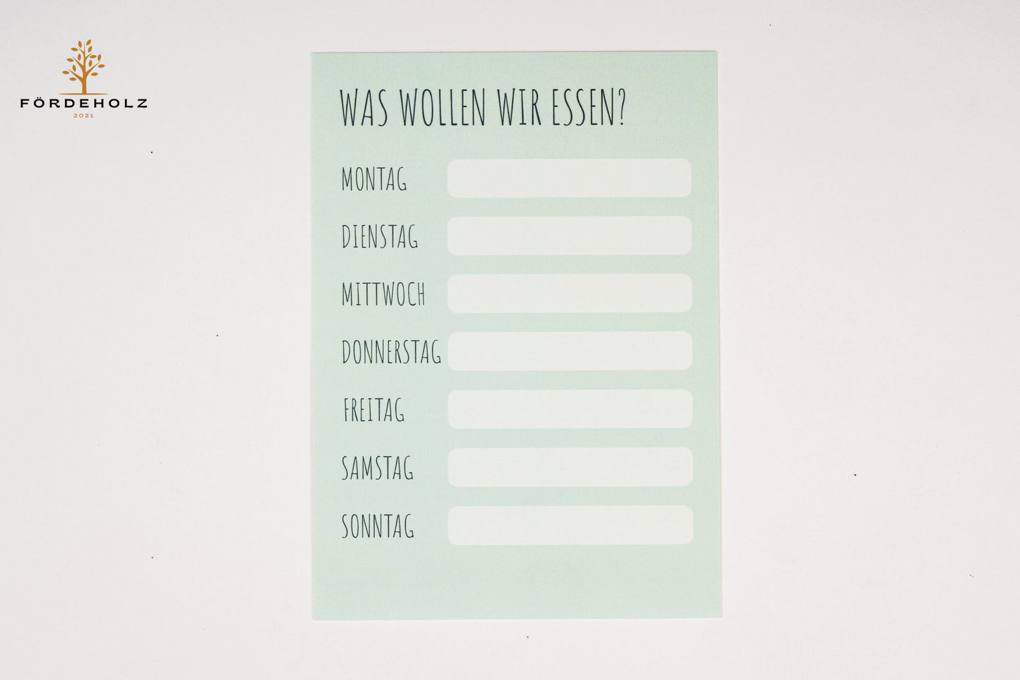 10x DIN A6 Karte "Essensplan" oder "Was wollen wir essen?"