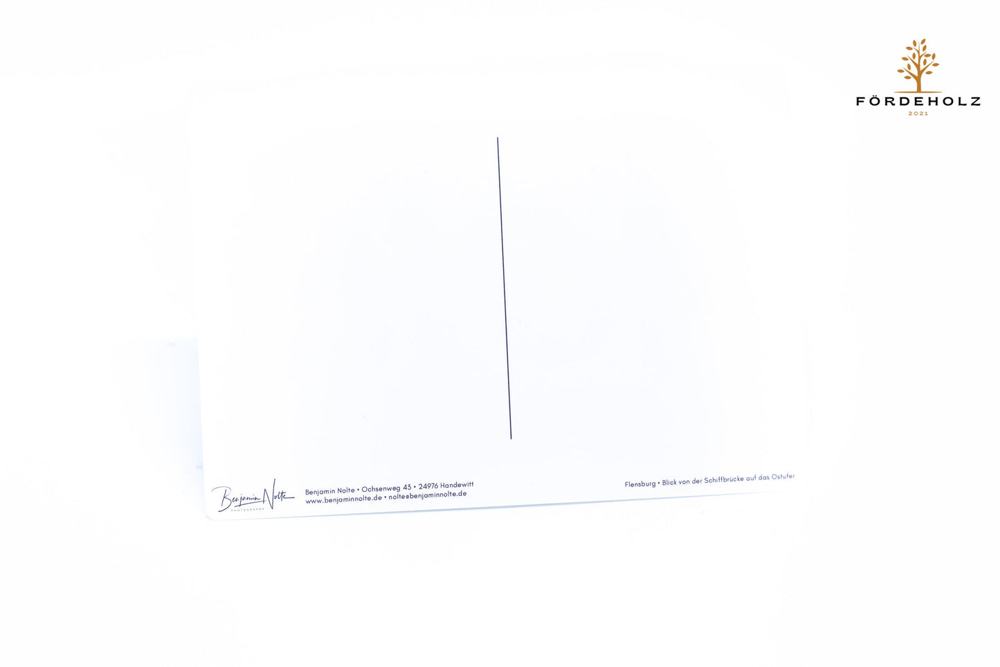 Postkarte Ansichtskarte Flensburg - Moin - Nachtaufnahme - Postkarten