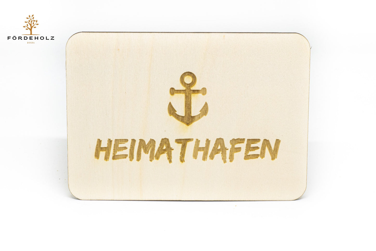 Holzpostkarte - Holzkarte - 14x10cm mit individueller Wunschgravur - Postkarte