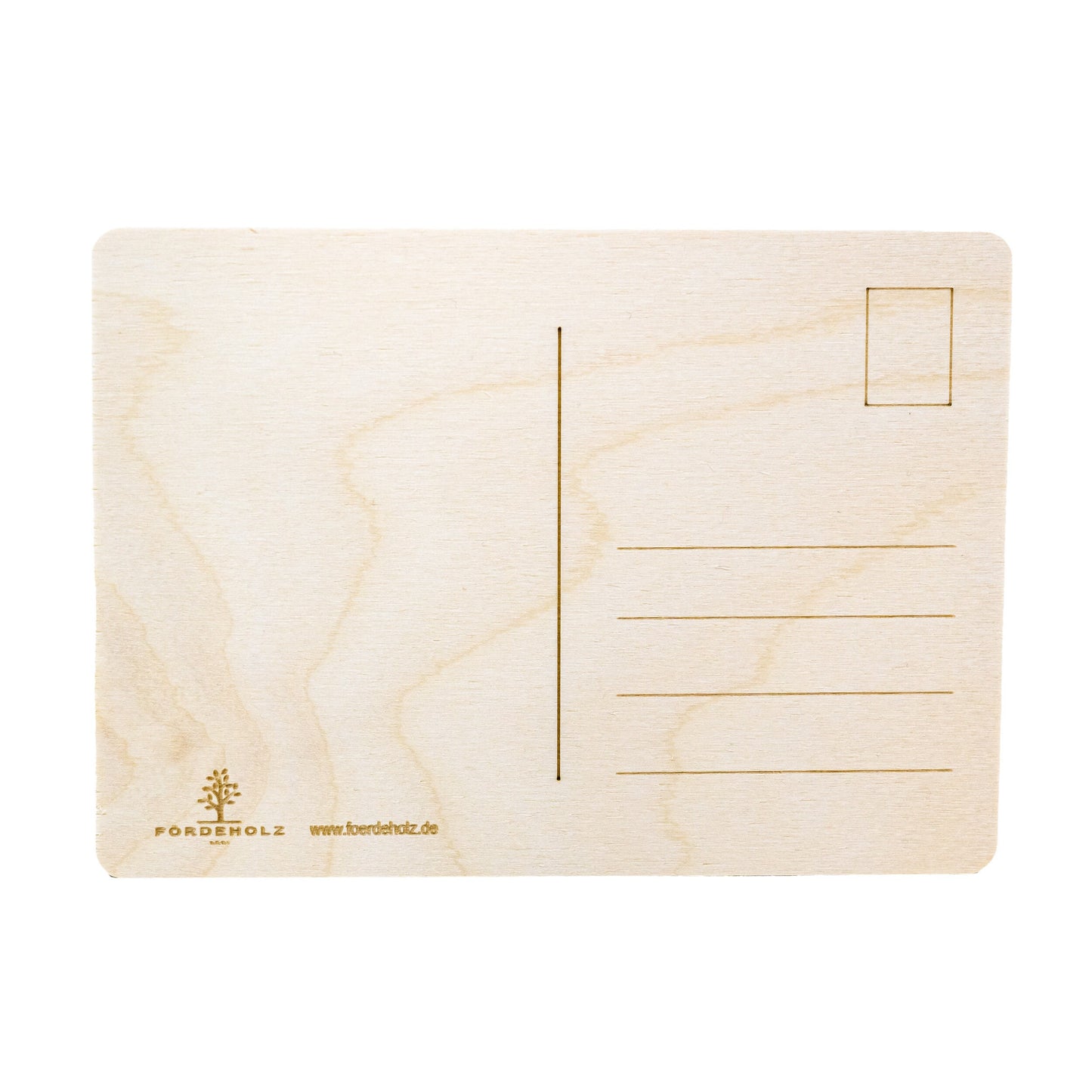Holzpostkarte - Happy Birthday - Herzlichen Glückwunsch - Postkarte - Karte zum Geburtstag - Karte - Geburtstagskarte
