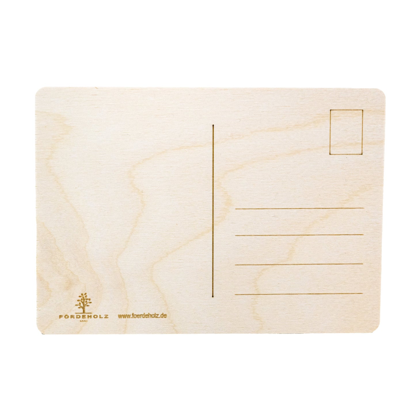 Holzpostkarte • Meerweh • maritim • Holzkarte • Postkarte mit maritimem Motiv - Lasergravur