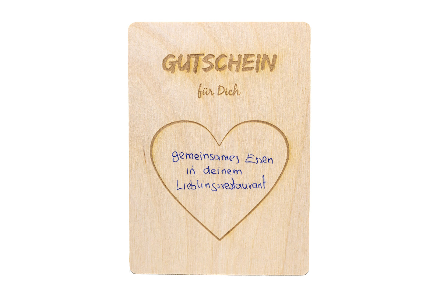 5er Set • Rubbelkarte Holz zum selber beschriften • "Gutschein für dich" • Holzpostkarte • Rubbellos •Gutschein • Rubbel Gutschein • 10x14cm