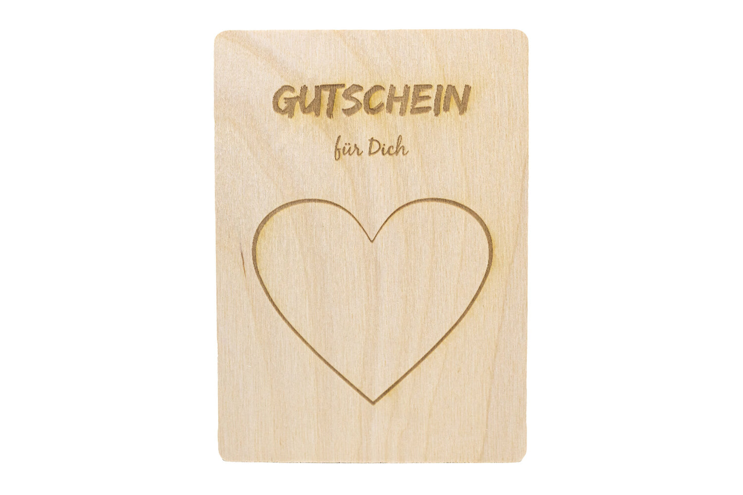 5er Set • Rubbelkarte Holz zum selber beschriften • "Gutschein für dich" • Holzpostkarte • Rubbellos •Gutschein • Rubbel Gutschein • 10x14cm