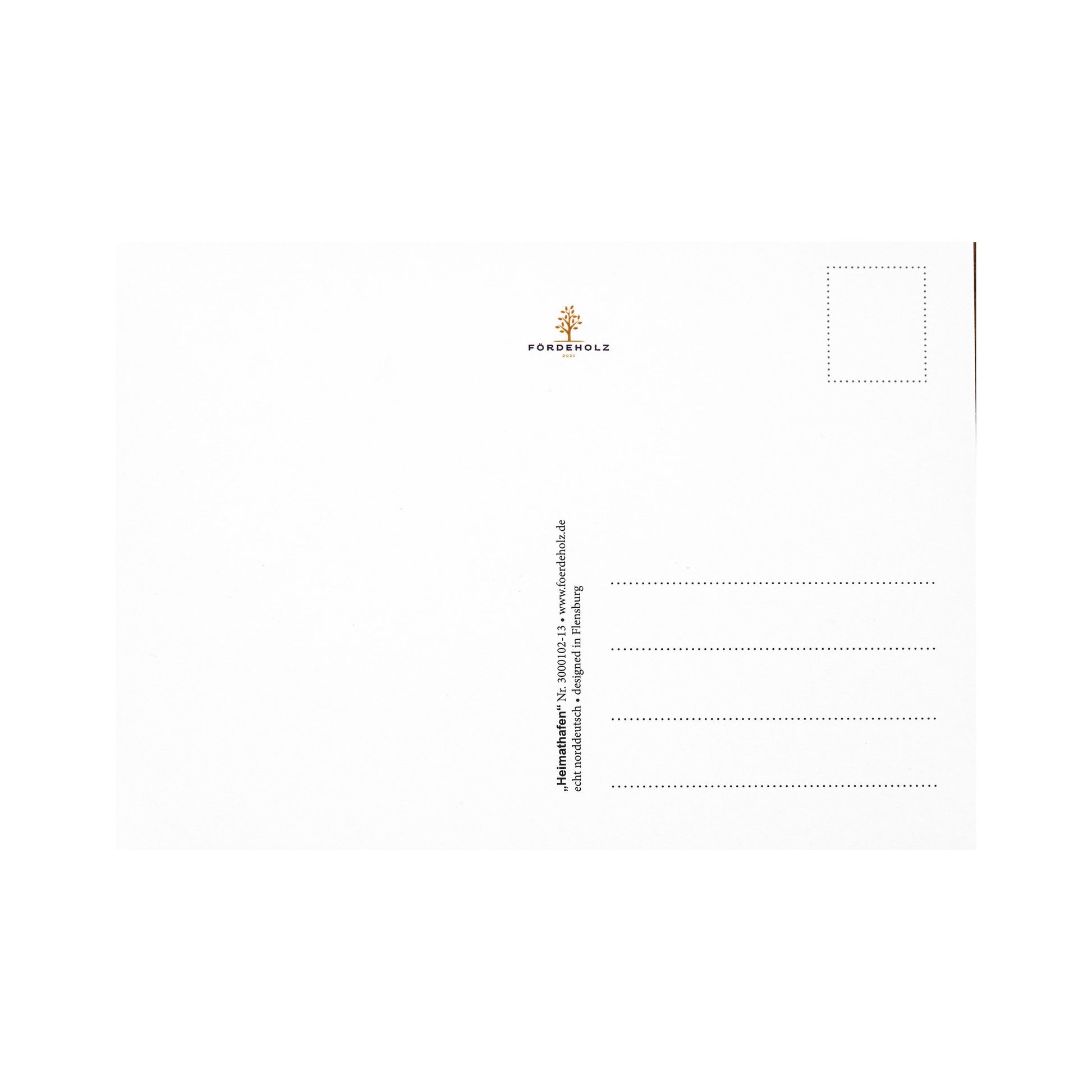 Postkarte • Ansichtskarte • norddeutsche Grußkarte • maritim "Post für dich" - DIN A6