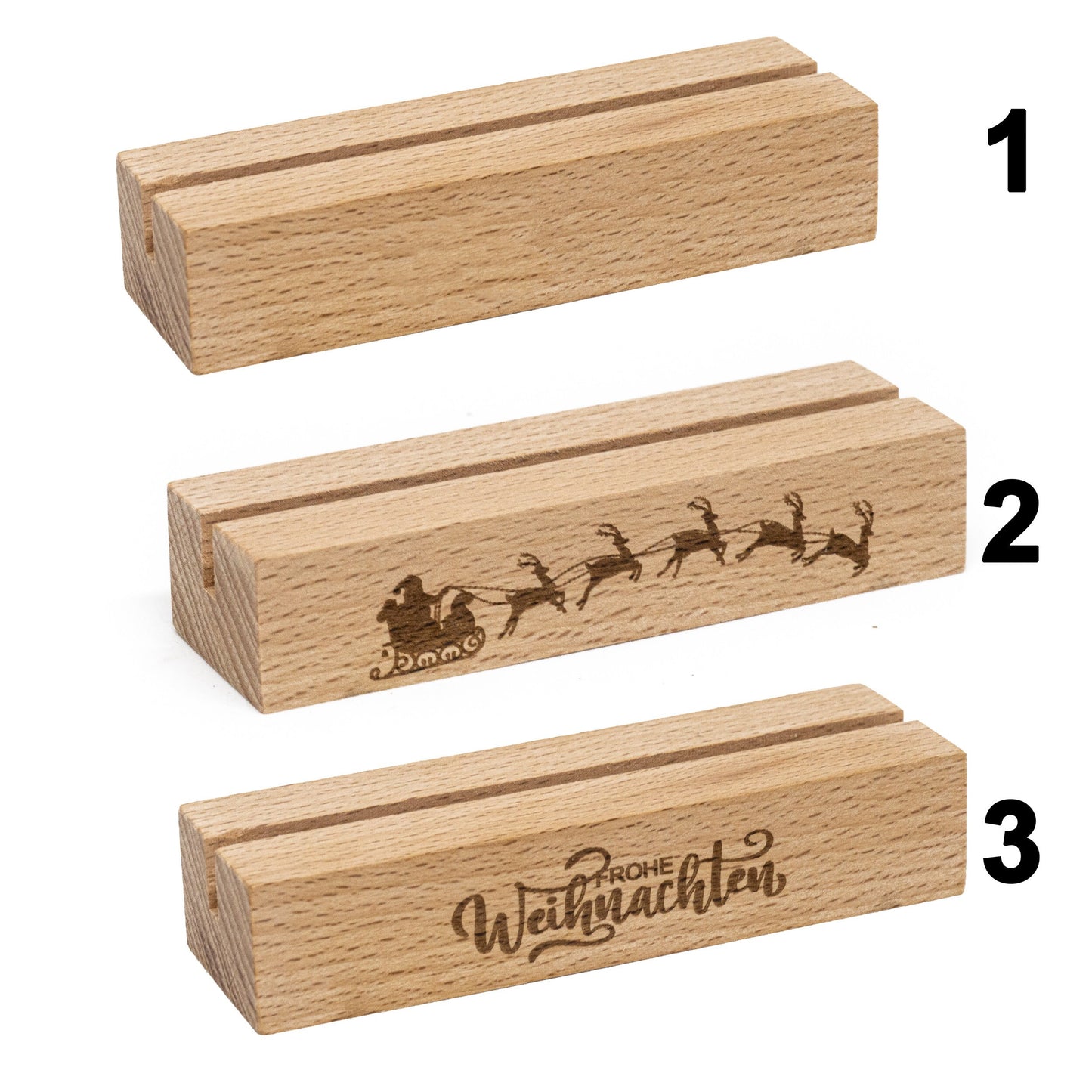 Holzpostkarte • Weihnachtskarte • Weihnachten • Deko • Holzkarte • Postkarte mit Weihnachtsmotiv • Lasergravur • 14x10 cm