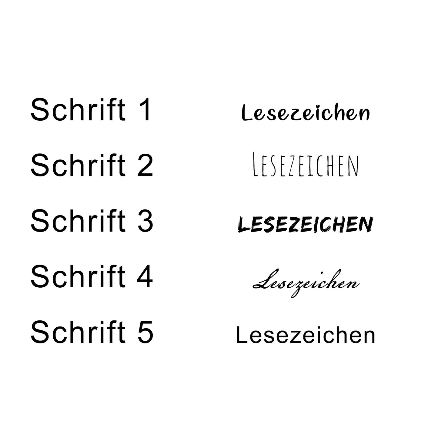 Lesezeichen aus Holz • personalisierter • Eiche geölt • Holz • Alpaka, Anker, Herz