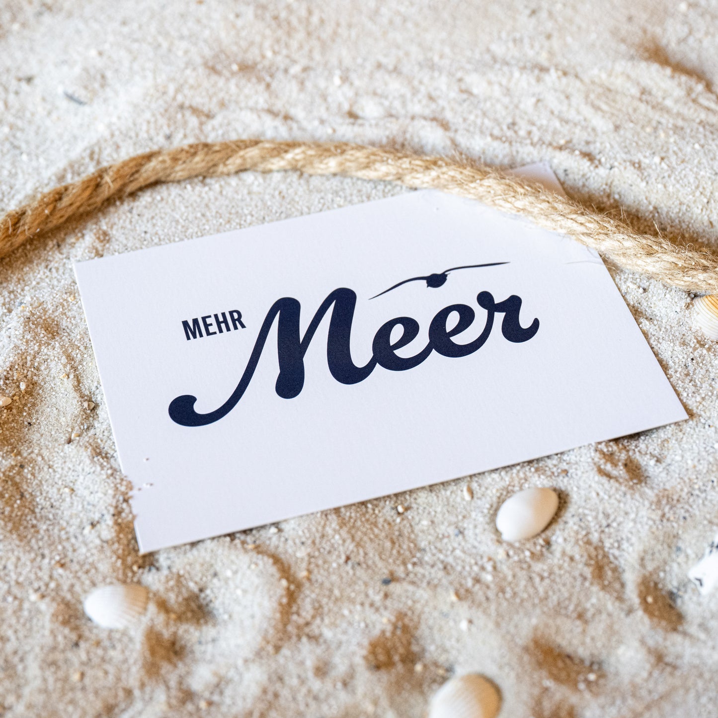 Postkarte • Ansichtskarte • norddeutsche Grußkarte • maritim "Mehr Meer" - DIN A6
