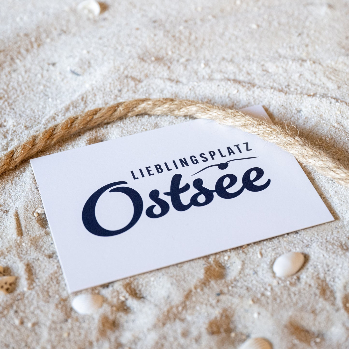 Postkarte • Ansichtskarte • norddeutsche Grußkarte • maritim "Lieblingsplatz Ostsee" - DIN A6