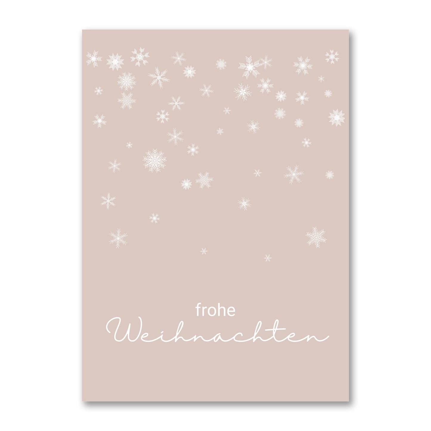 4er Set - Weihnachtskarten - Postkarte Weihnachten - DIN A6 - Frohe Weihnachten