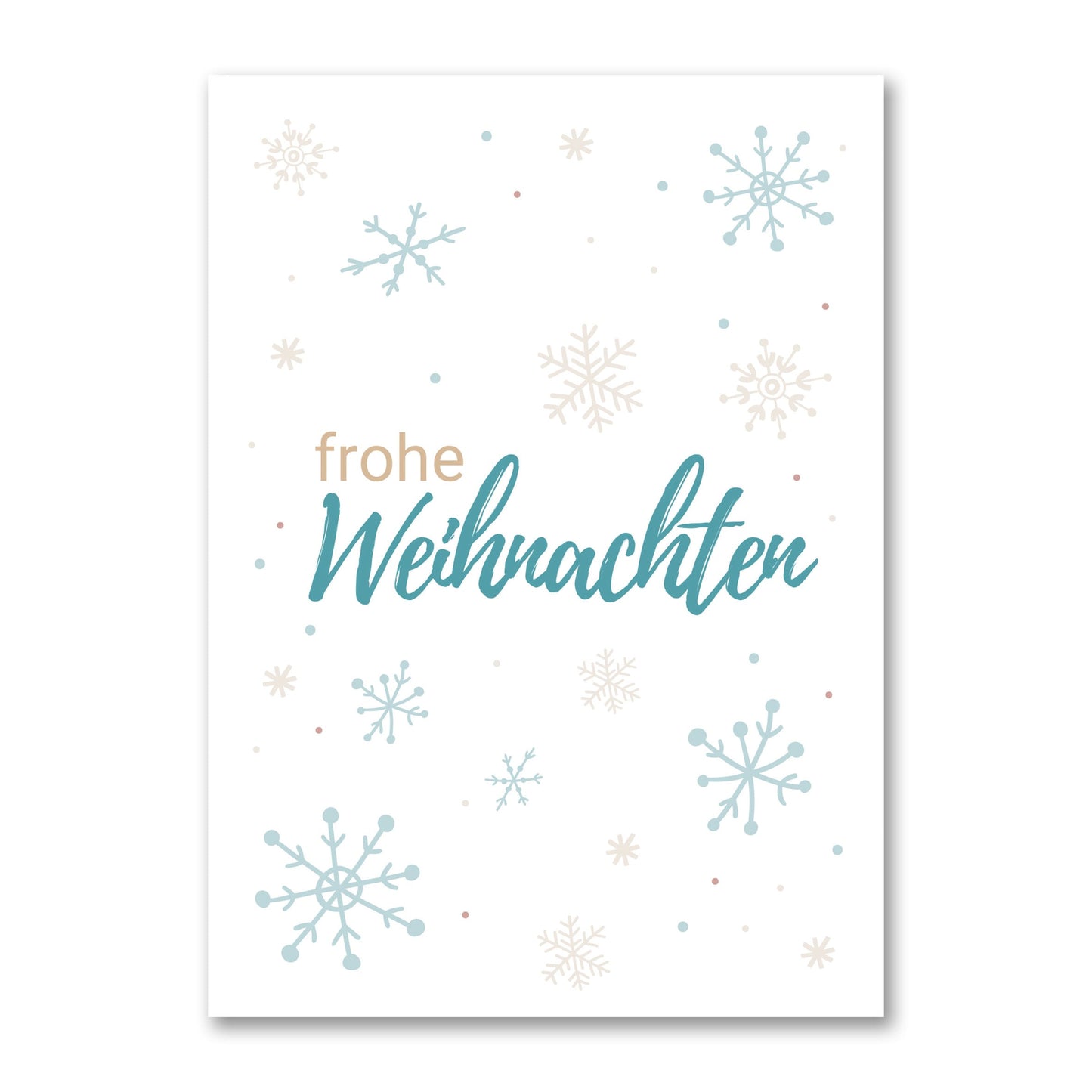 Weihnachtskarte - Postkarte Weihnachten - DIN A6 - Frohe Weihnachten