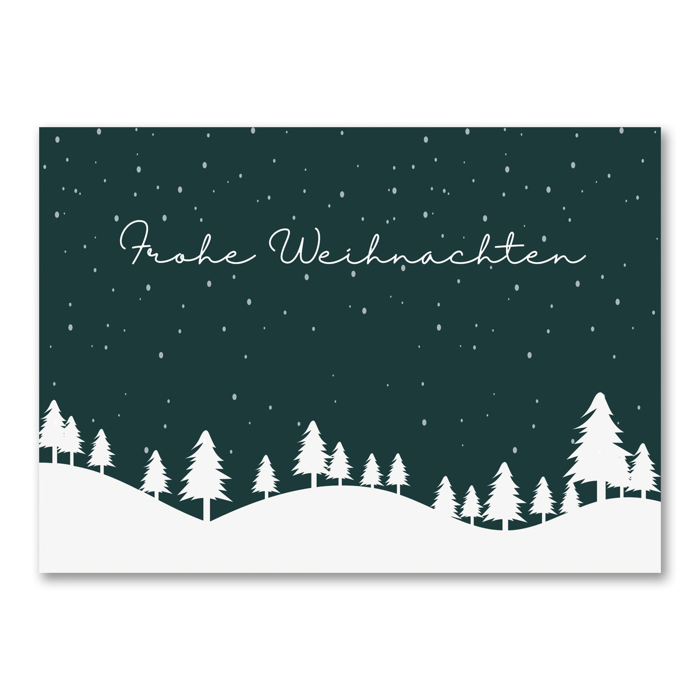 4er Set - Weihnachtskarten - Postkarte Weihnachten - DIN A6 - Frohe Weihnachten