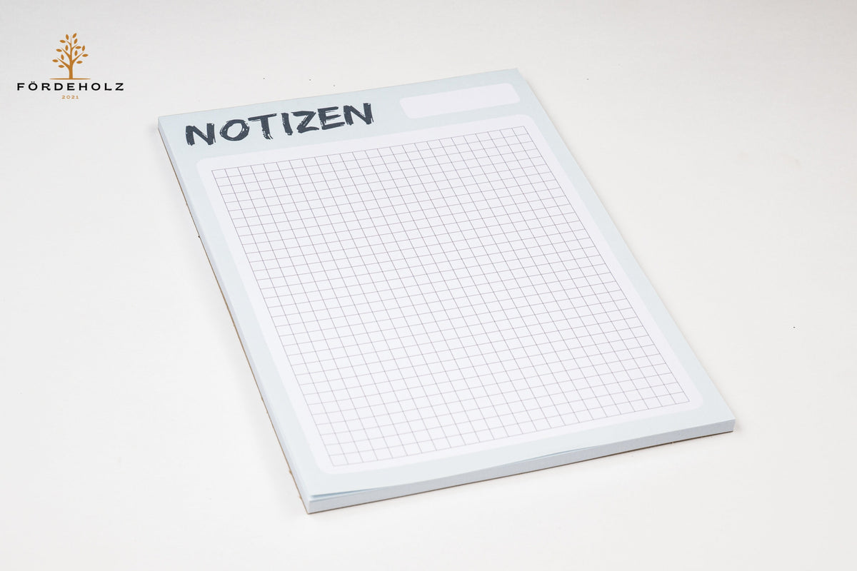 Notizblock DIN A5 50 Blatt kariert oder liniert - schlichtes Design - minimalistisch - Notizen