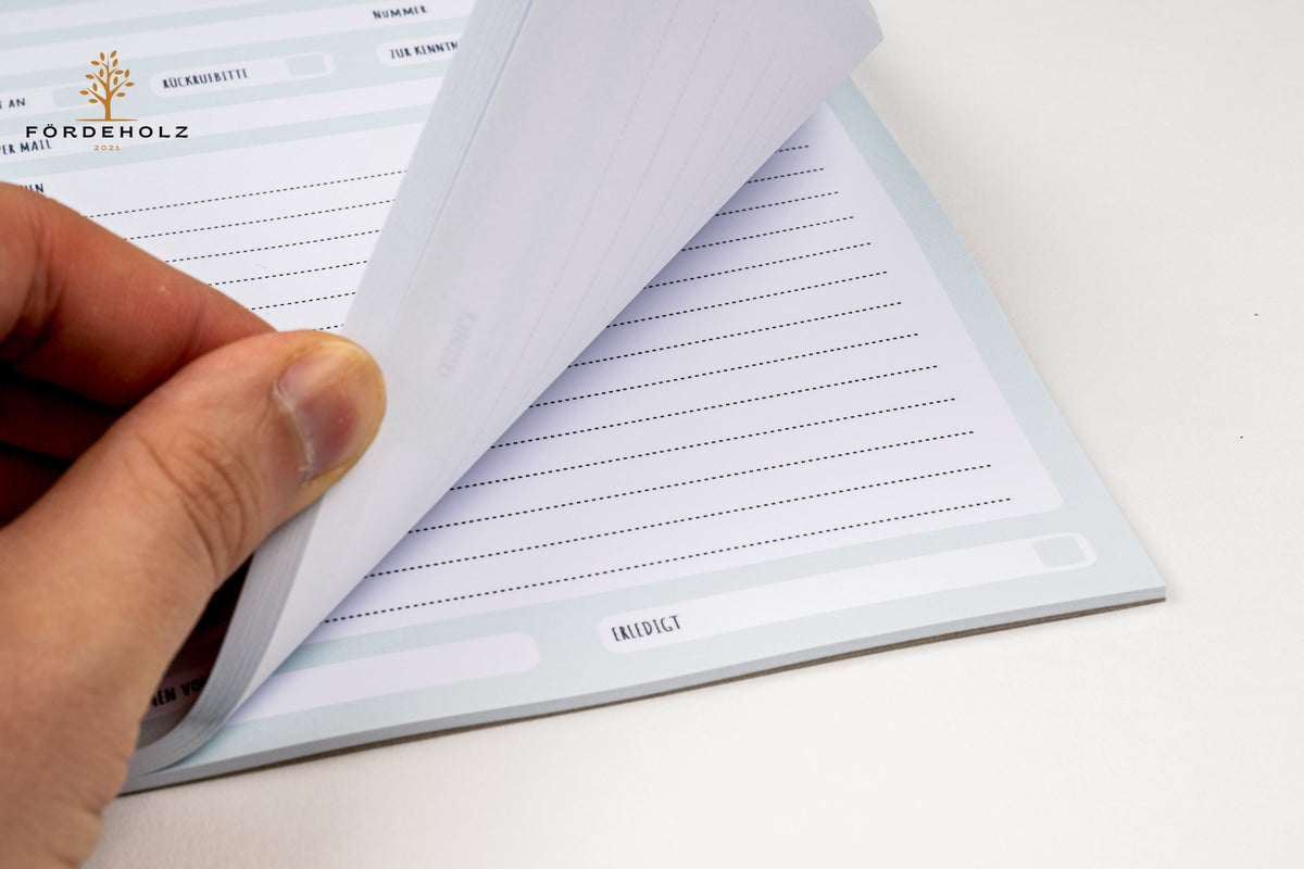Notizblock - Anrufnotizen - Anrufe - Notizen - DIN A5 50 Blatt