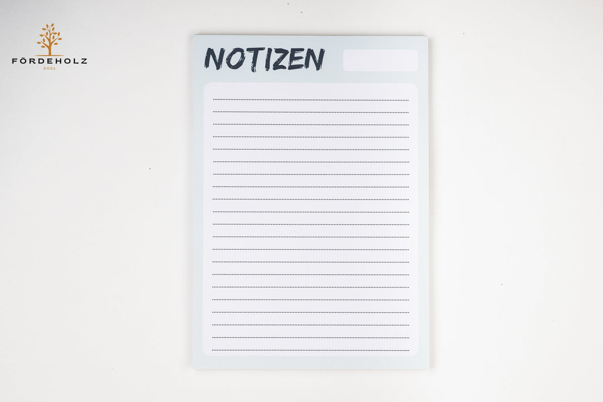 Notizblock DIN A5 50 Blatt kariert oder liniert - schlichtes Design - minimalistisch - Notizen