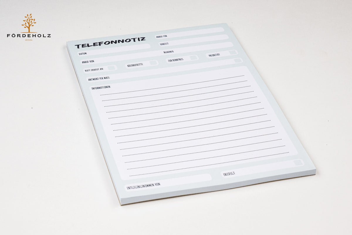 Notizblock - Anrufnotizen - Anrufe - Notizen - DIN A5 50 Blatt