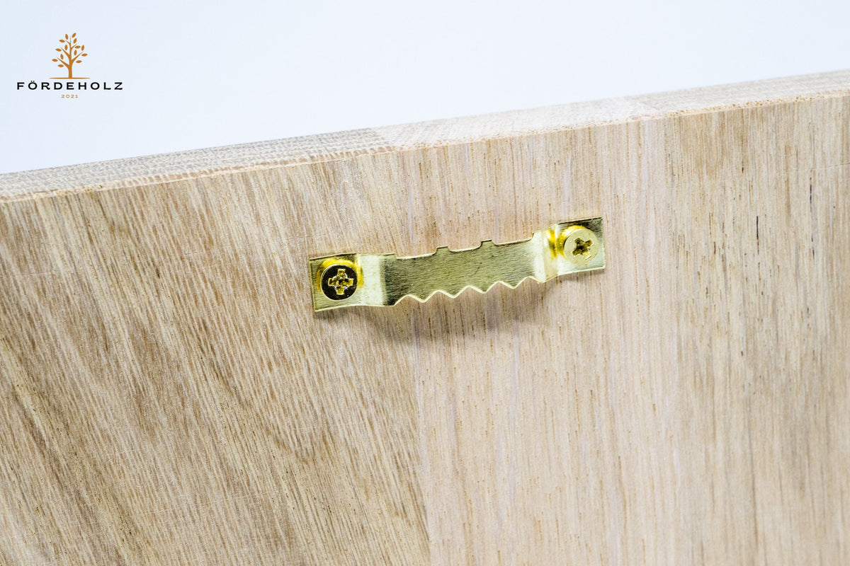 Holzschild mit Familiennamen als Gravur, Eiche, personalisiert, Schild, Familie, individuell, Geschenk, Türschild, Wunschgravur