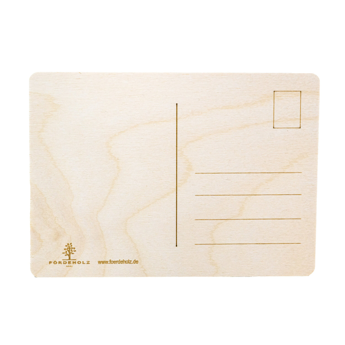 Holzpostkarte - Happy Birthday - Herzlichen Glückwunsch - Postkarte - Karte zum Geburtstag - Karte - Geburtstagskarte