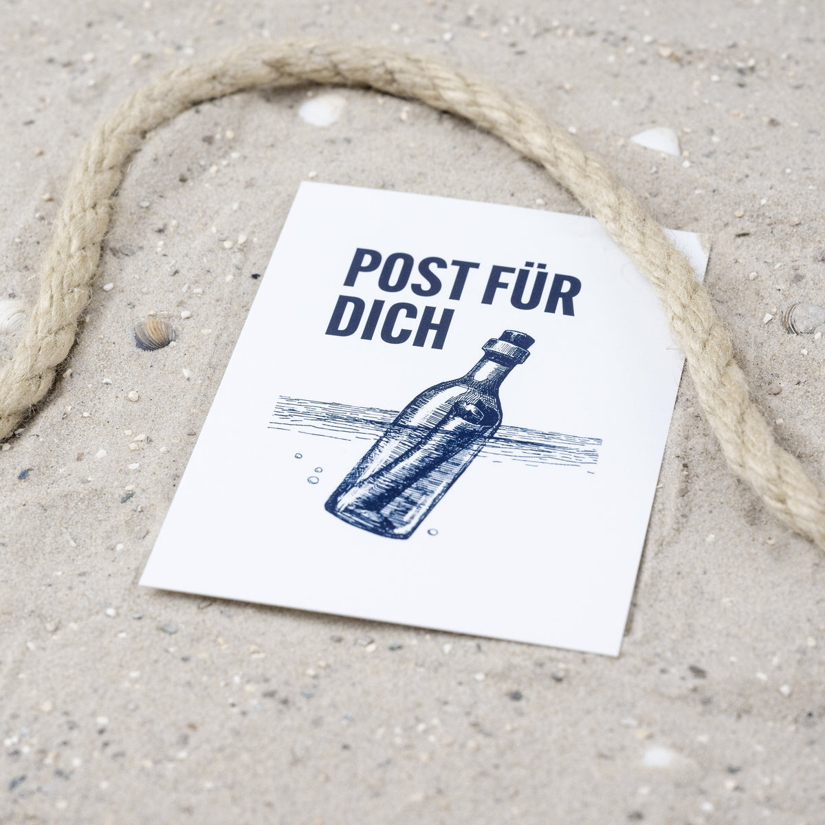 Postkarte • Ansichtskarte • norddeutsche Grußkarte • maritim "Post für dich" - DIN A6