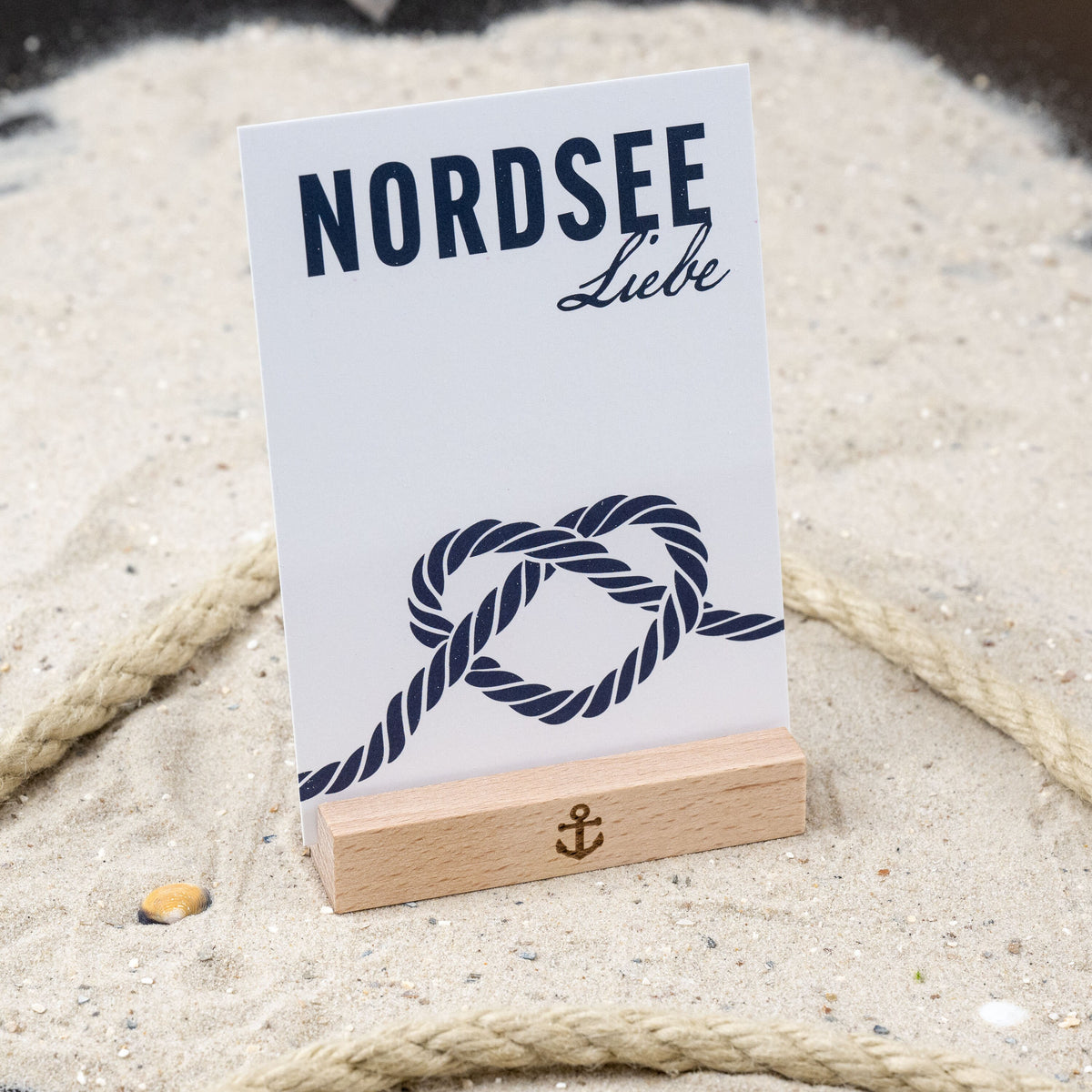Postkarte • Ansichtskarte • norddeutsche Grußkarte • maritim "Nordsee Liebe" - DIN A6