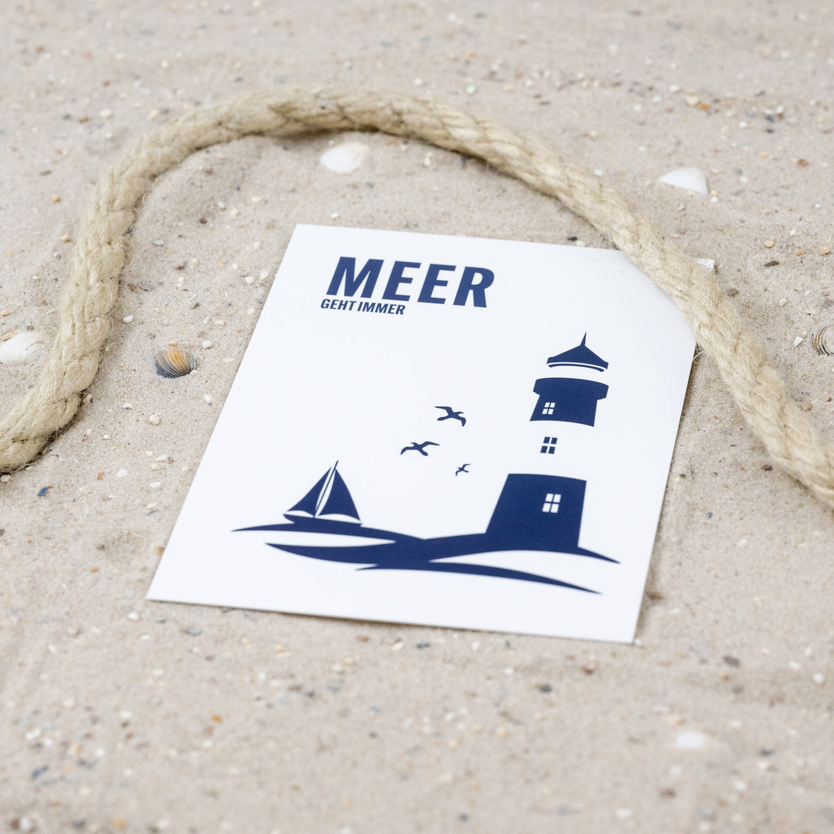 Postkarte • Ansichtskarte • norddeutsche Grußkarte • maritim "Meer geht immer" - DIN A6