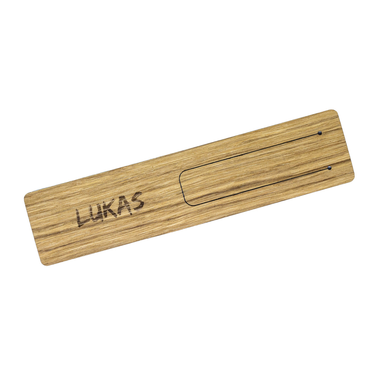 Lesezeichen aus Holz • personalisierter • Eiche geölt • Holz • Alpaka, Anker, Herz