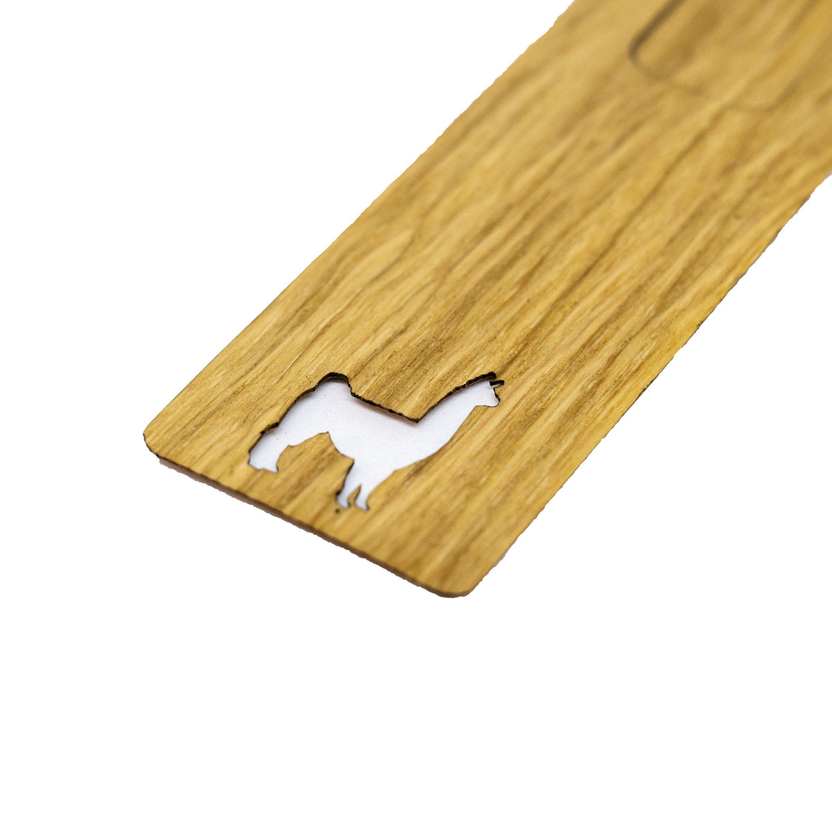 Lesezeichen aus Holz • personalisierter • Eiche geölt • Holz • Alpaka, Anker, Herz