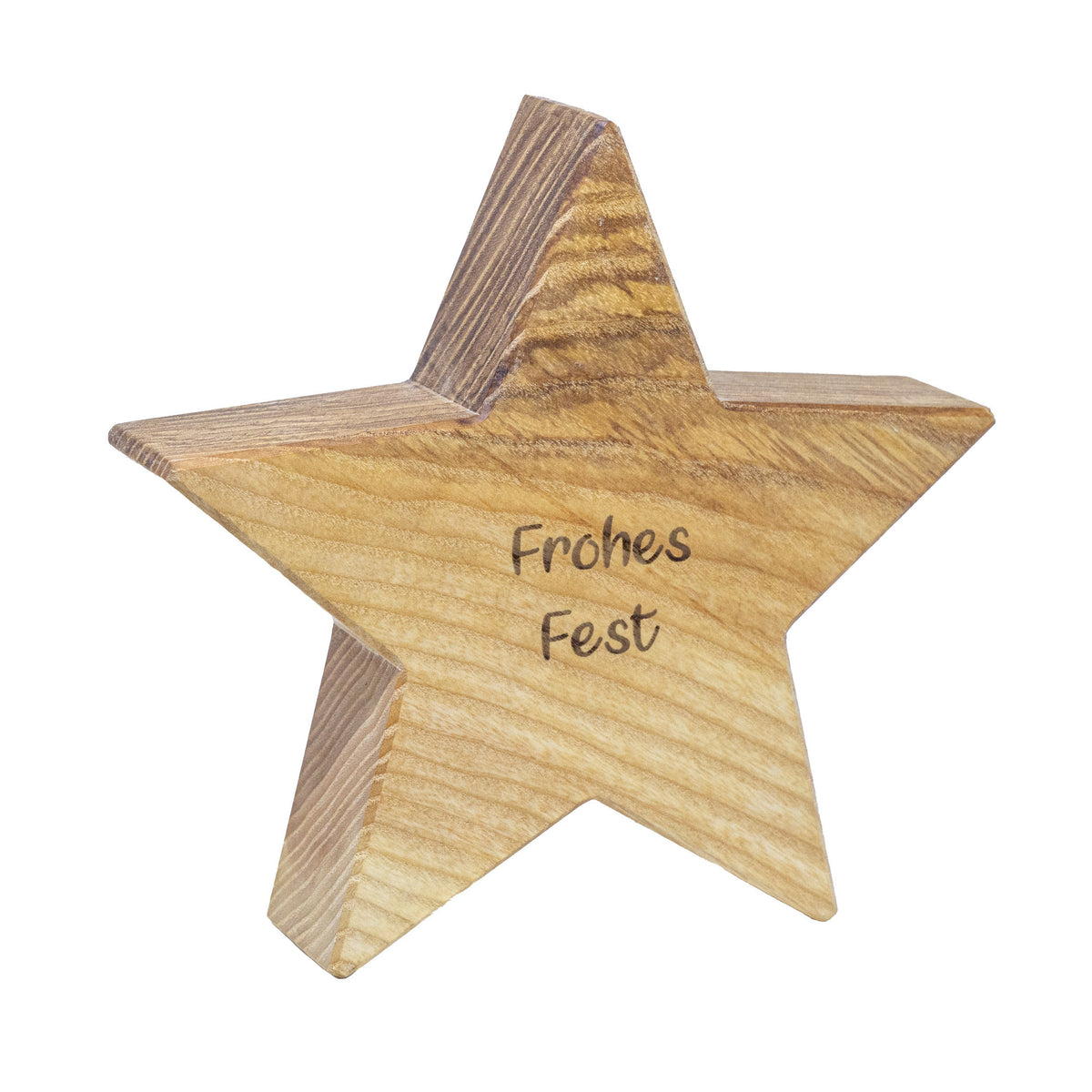 2er Set Holzsterne • Weihnachtssterne • Esche • geölt • Weihnachtsdekoration • Stern • Deko • personalisierbar