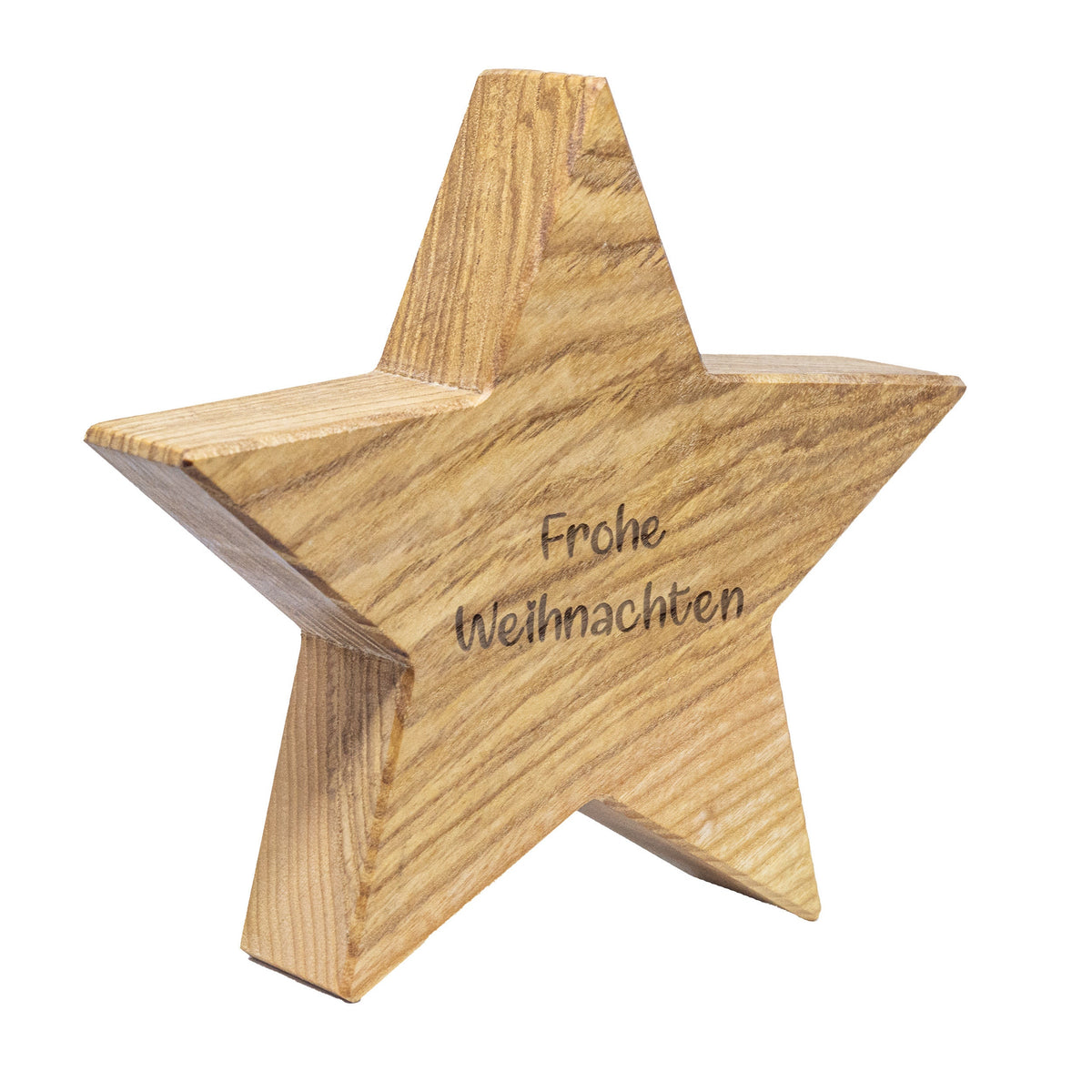 2er Set Holzsterne • Weihnachtssterne • Esche • geölt • Weihnachtsdekoration • Stern • Deko • personalisierbar