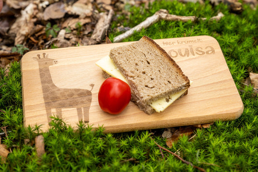Frühstückbrettchen • Frühstücksbrett • personalisierbar • individuelle Gravur • ideal für Kinder