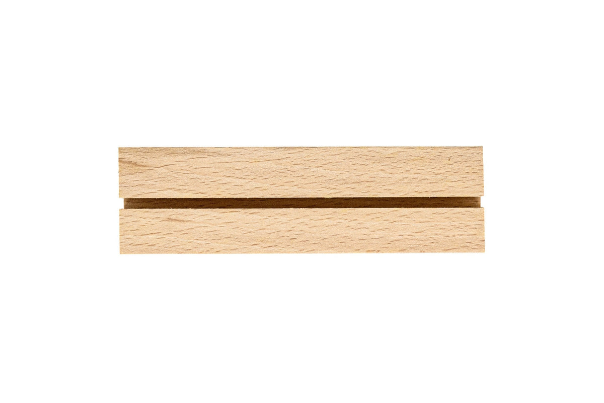 Kartenhalter Holz • 10x3x2 cm • Buchenholz • Tischkartenhalter • Postkartenhalter • Fotohalter