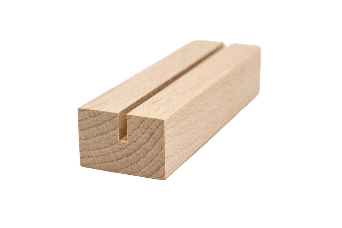 Kartenhalter Holz • 10x3x2 cm • Buchenholz • Tischkartenhalter • Postkartenhalter • Fotohalter