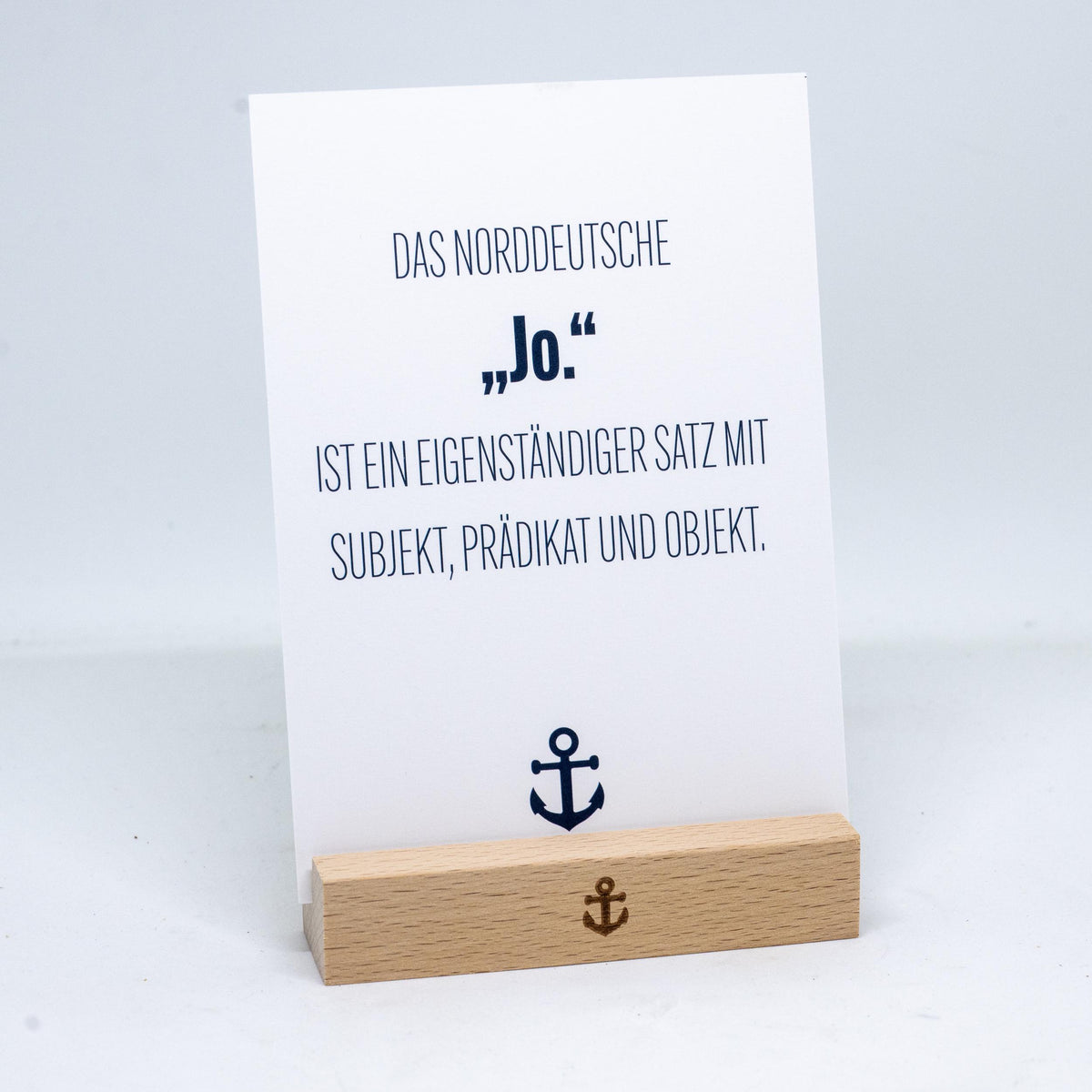 Postkarte • Ansichtskarte • norddeutsche Grußkarte • maritim "Jo." - DIN A6