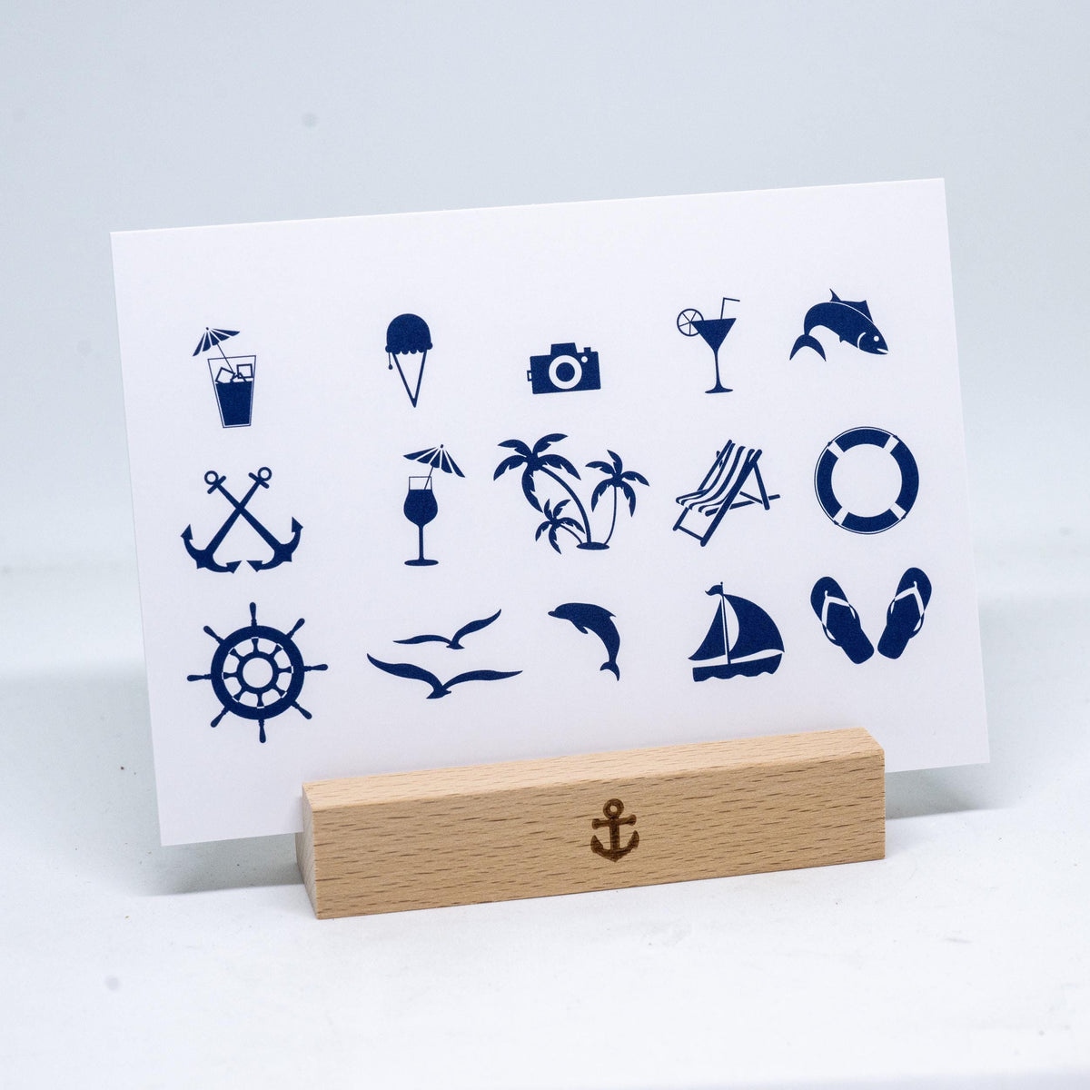 Postkarte • Ansichtskarte • norddeutsche Grußkarte • maritim "Sommermotive" - DIN A6