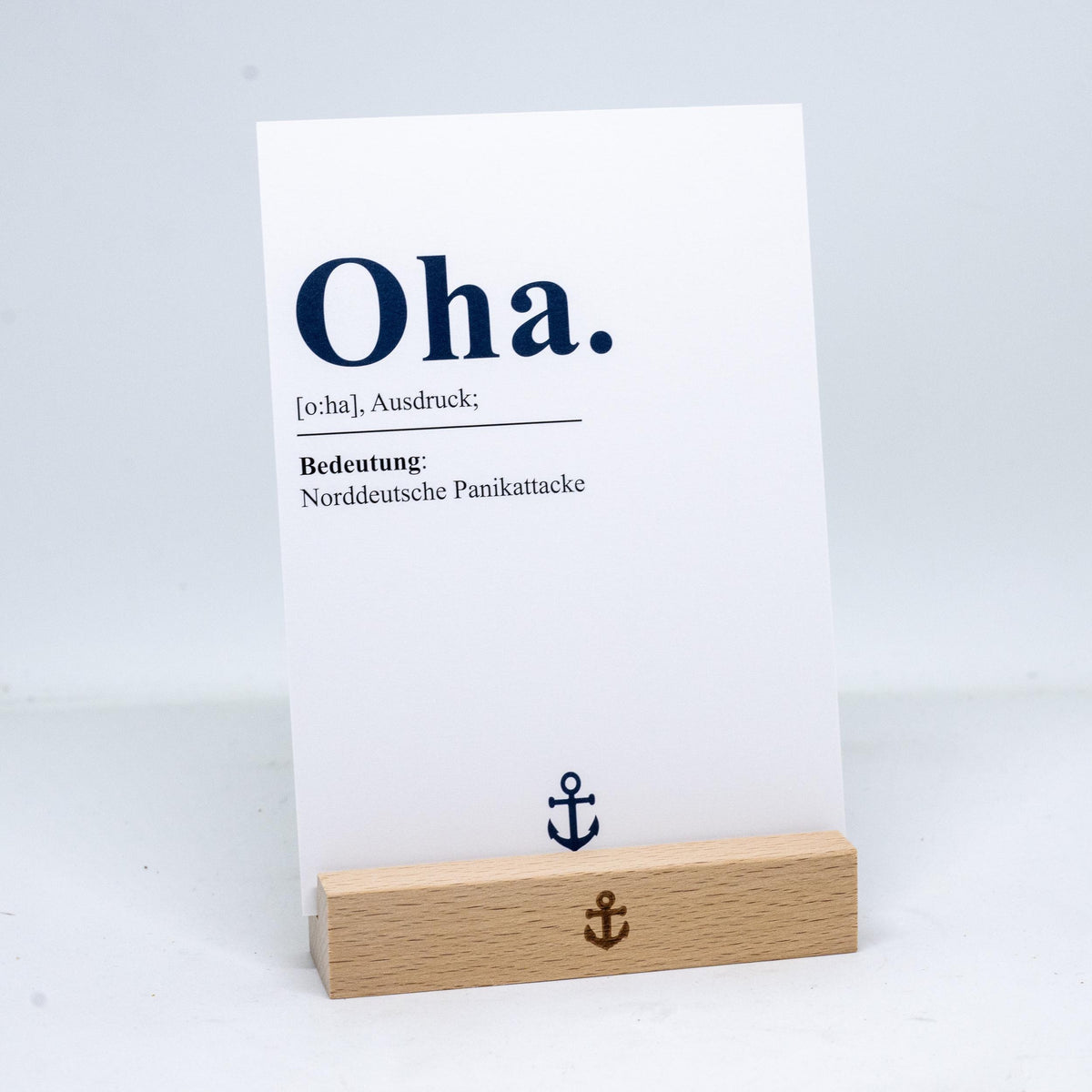Postkarte • Ansichtskarte • norddeutsche Grußkarte • maritim "Oha!" - DIN A6