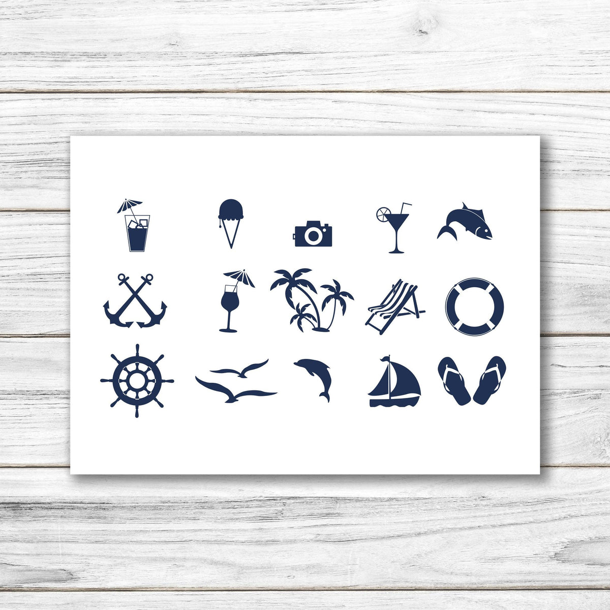 Postkarte • Ansichtskarte • norddeutsche Grußkarte • maritim "Sommermotive" - DIN A6