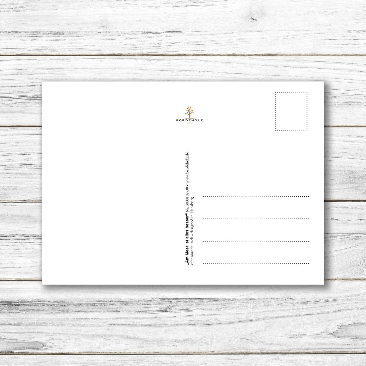 Postkarte • Ansichtskarte • norddeutsche Grußkarte • maritim "Am Meer ist alles besser" - DIN A6