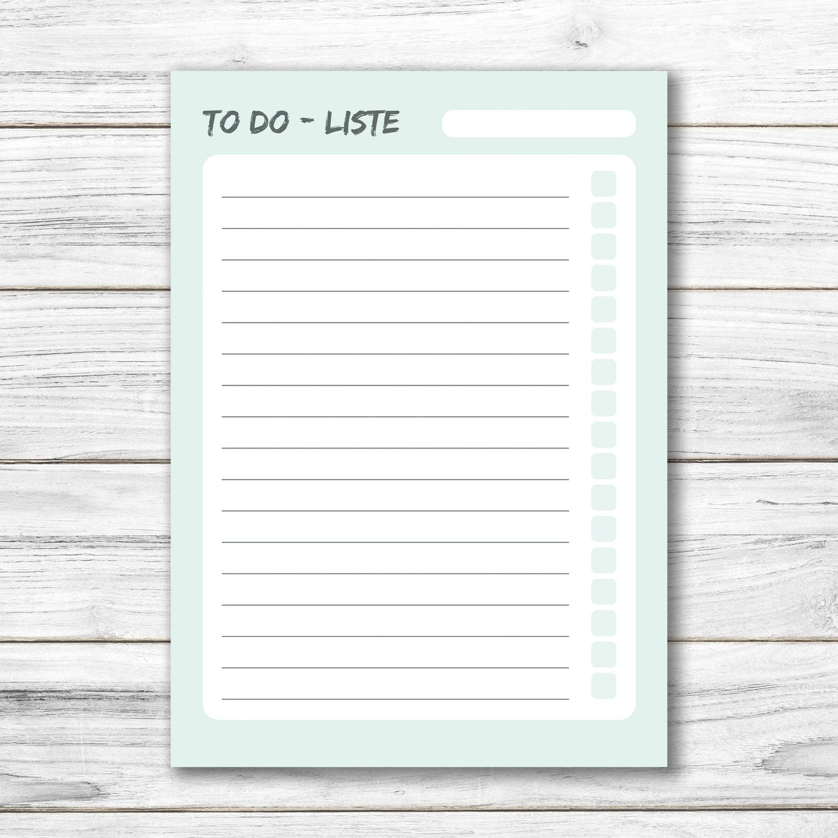 Notizblock DIN A5 50 Blatt - To do list - Notizliste - Notizen - Schreibblock