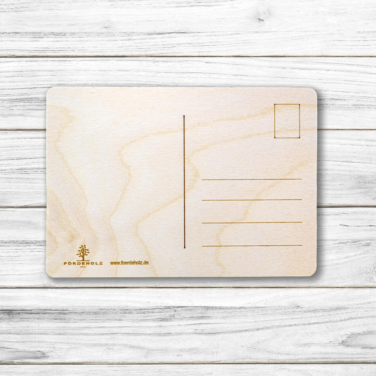 Holzpostkarte • Einladung • Einladungskarte • Holzkarte • Postkarte mit Lasergravur