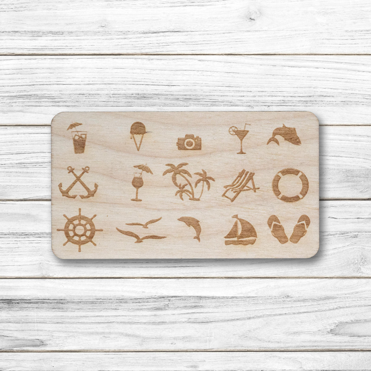 Kühlschrankmagnet aus Holz • verschiedene maritime Motive • 10x5cm