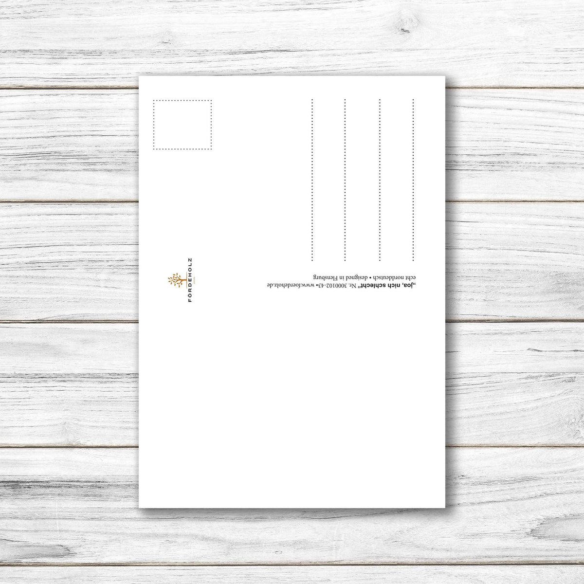 Postkarte • Ansichtskarte • norddeutsche Grußkarte • maritim "joa, nich schlecht." - DIN A6