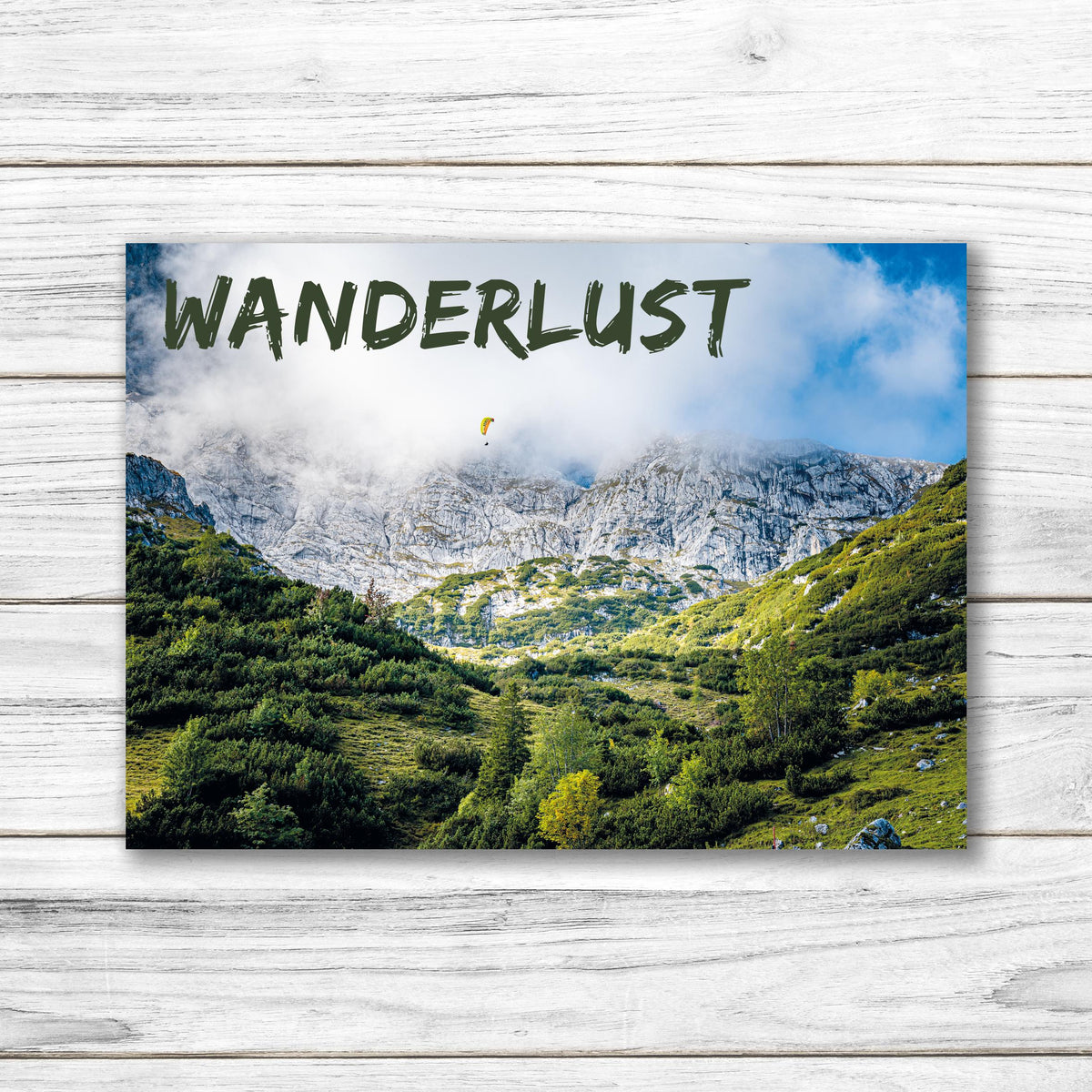Postkarte - Ansichtskarte - Alpen - Wanderlust - Garmisch Partenkirchen - Berge - Wandern