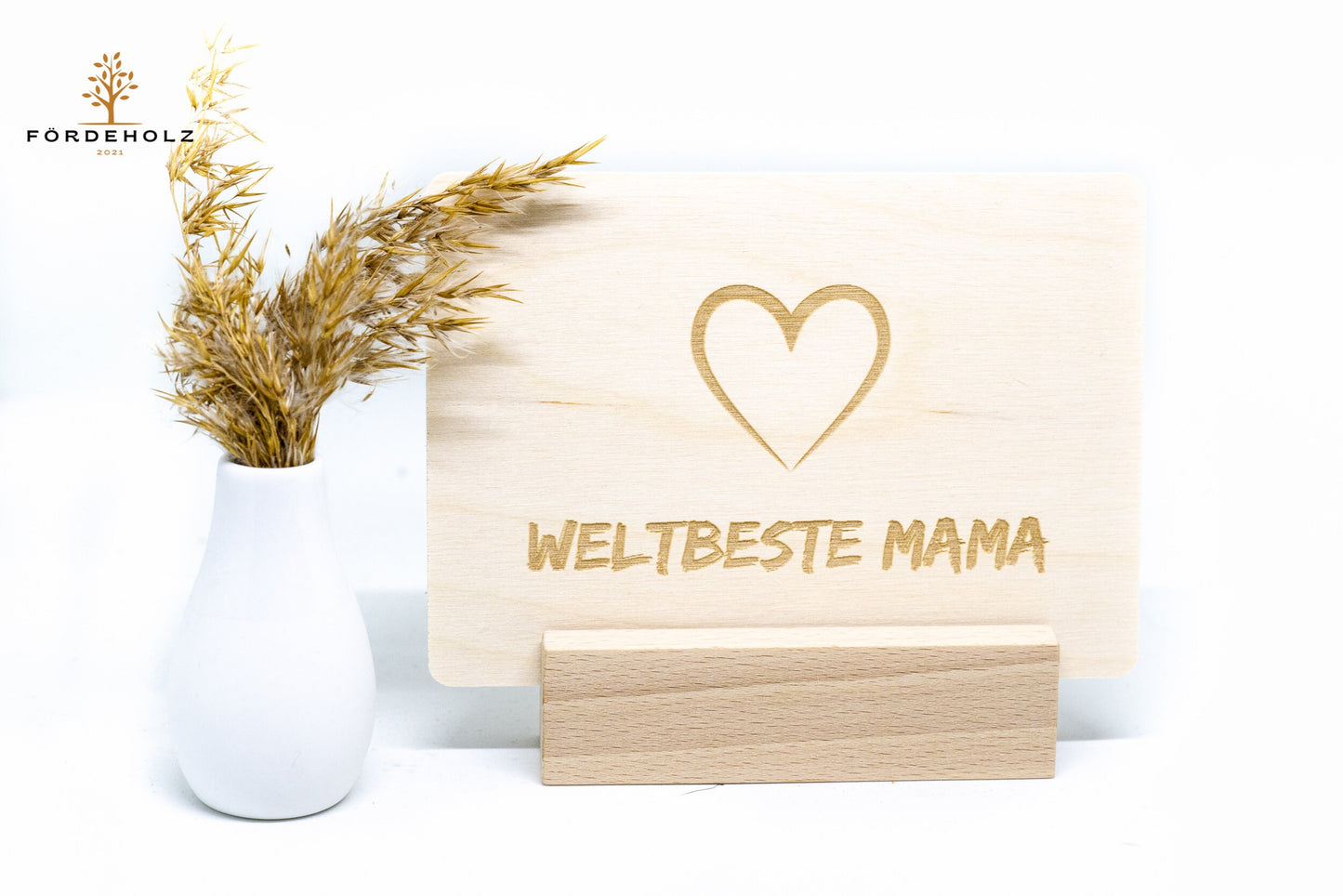 Holzpostkarte - Muttertag Geschenk - Mutter - Postkarte - Karte zum Muttertag - Karte - Mama - Danke