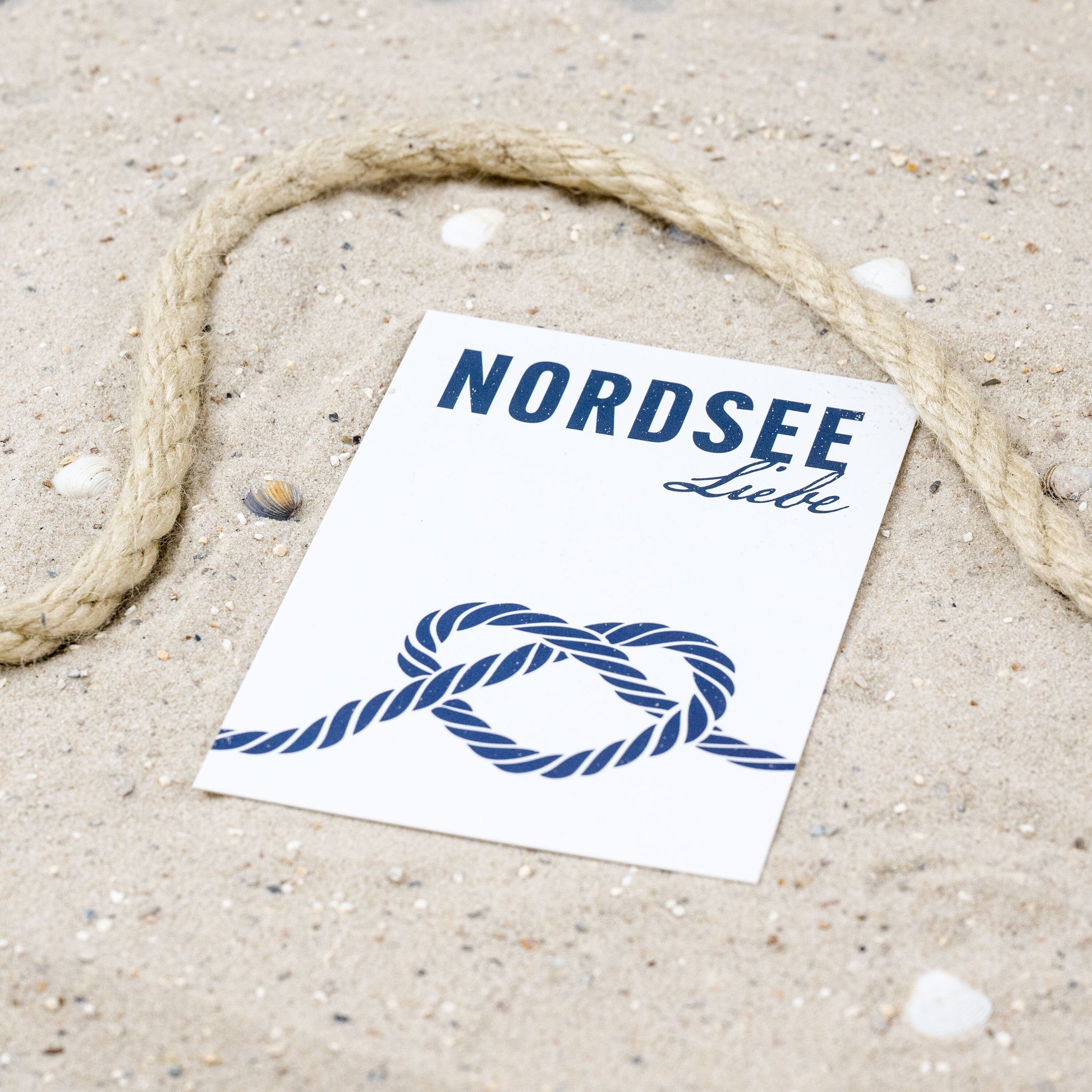 Postkarte • Ansichtskarte • norddeutsche Grußkarte • maritim "Nordsee Liebe" - DIN A6