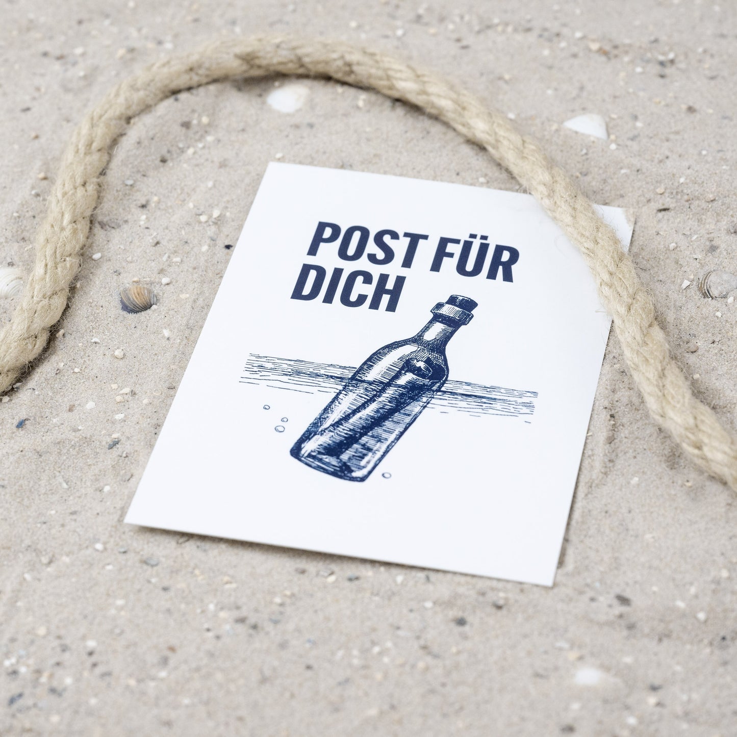 Postkarte • Ansichtskarte • norddeutsche Grußkarte • maritim "Post für dich" - DIN A6