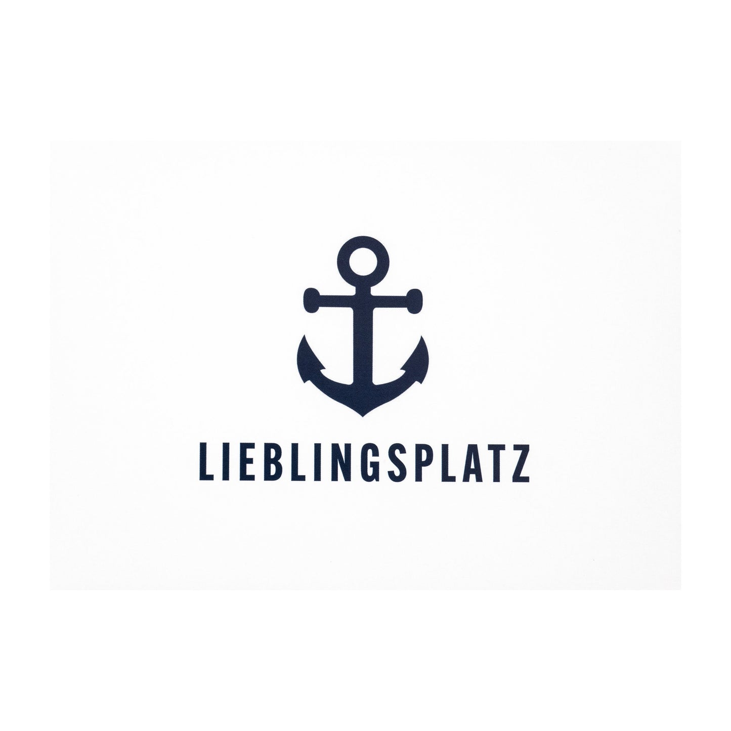 Postkarte • Ansichtskarte • norddeutsche Grußkarte • maritim "Lieblingsplatz" - DIN A6