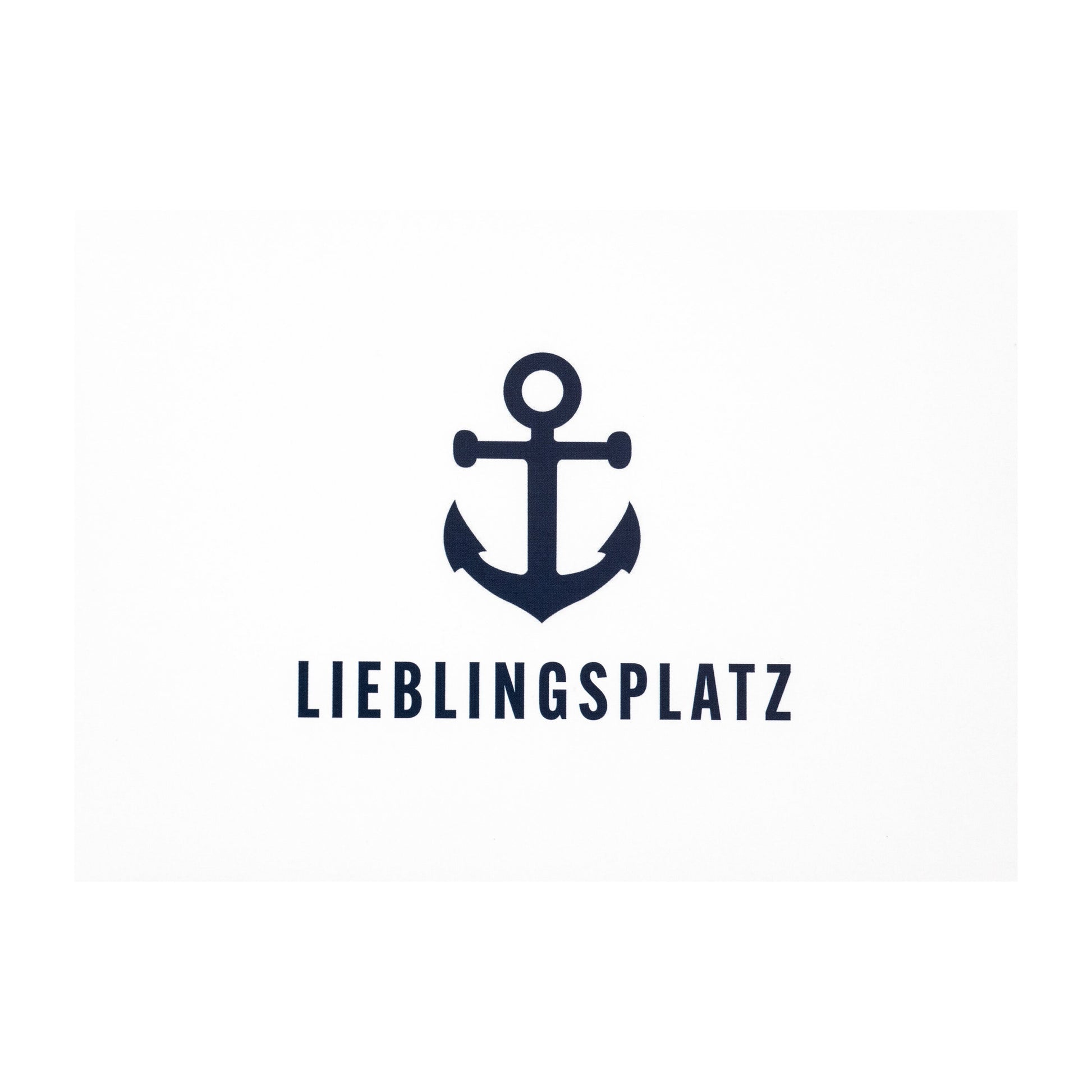 Postkarte • Ansichtskarte • norddeutsche Grußkarte • maritim "Lieblingsplatz" - DIN A6