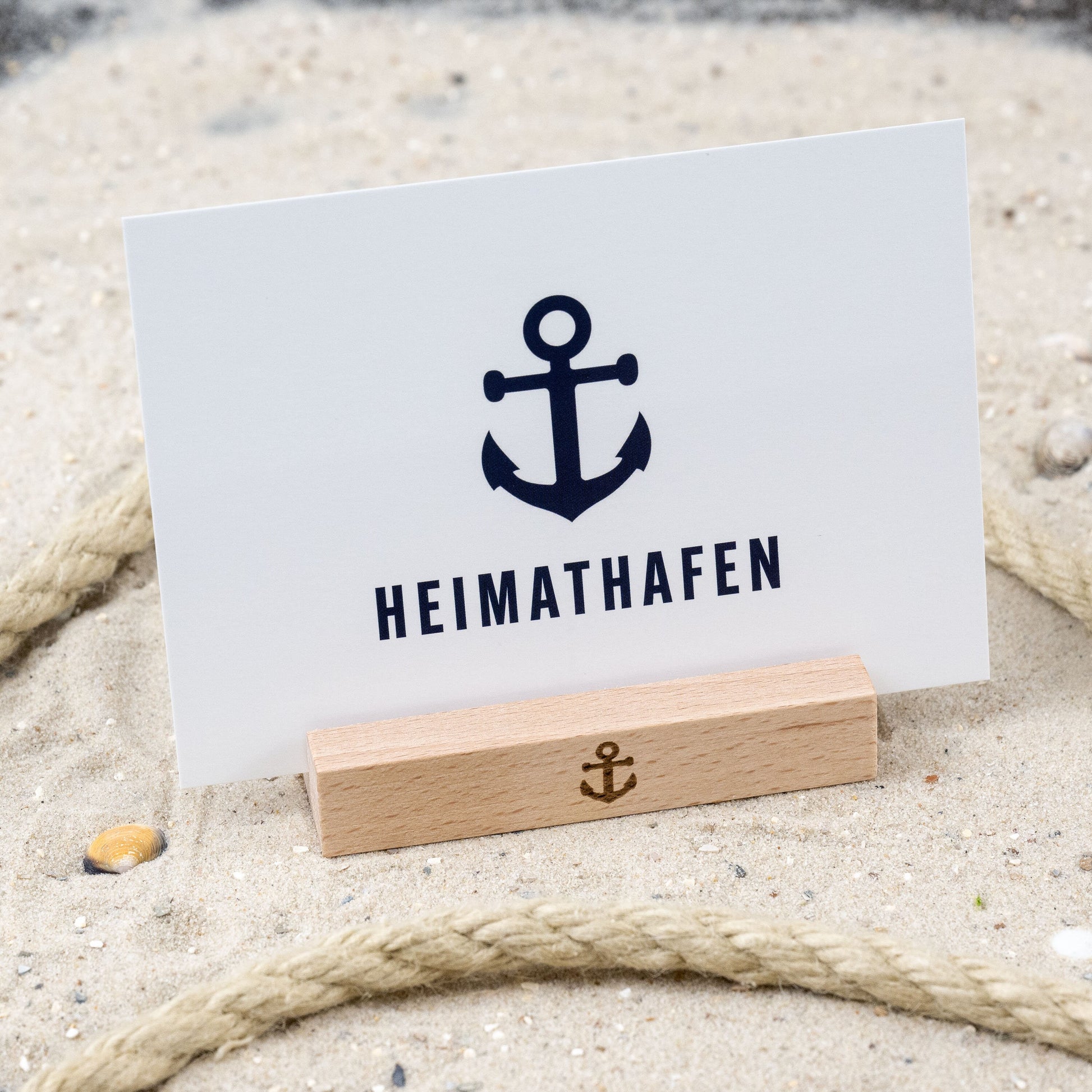 Postkarte • Ansichtskarte • norddeutsche Grußkarte • maritim "Heimathafen" - DIN A6