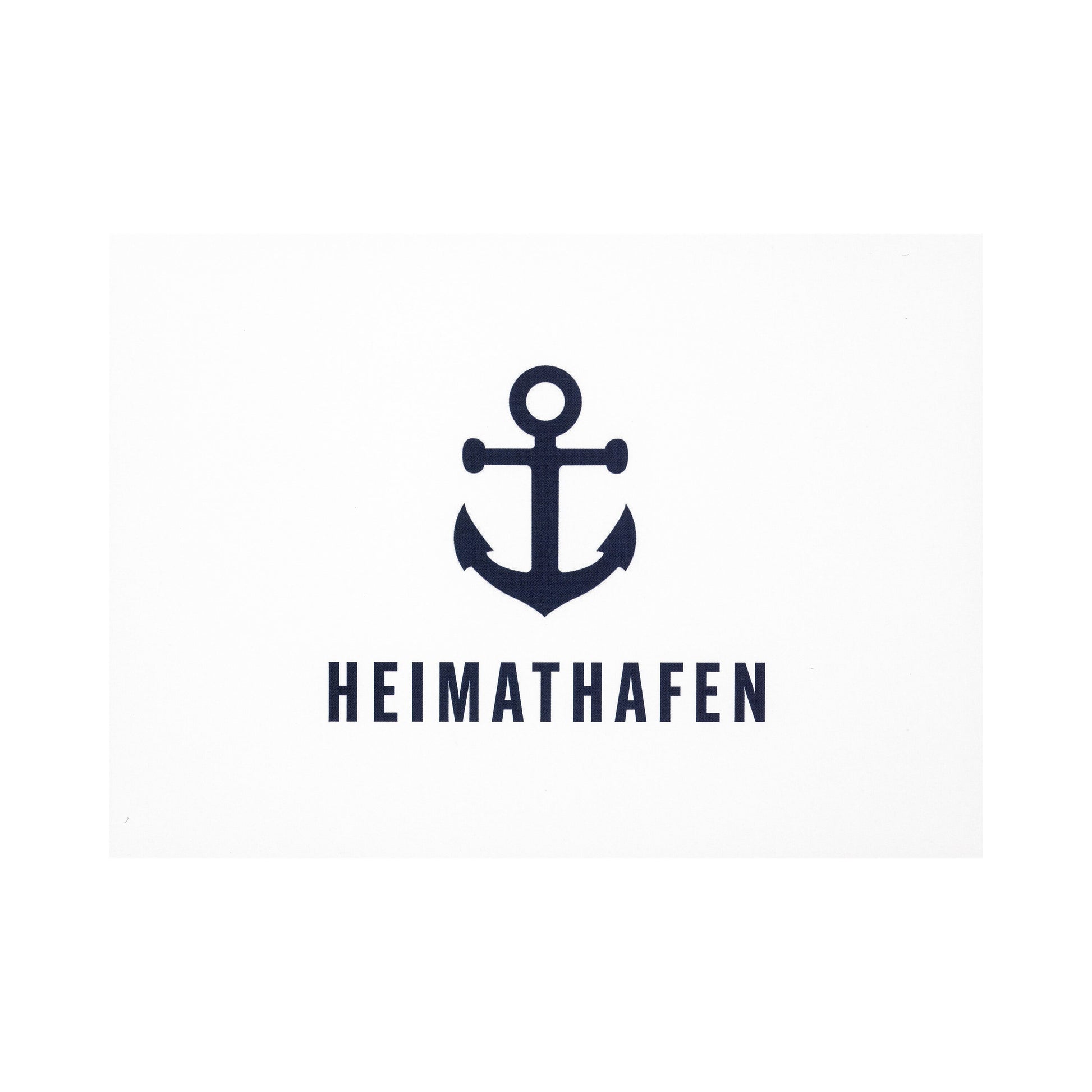 Postkarte • Ansichtskarte • norddeutsche Grußkarte • maritim "Heimathafen" - DIN A6