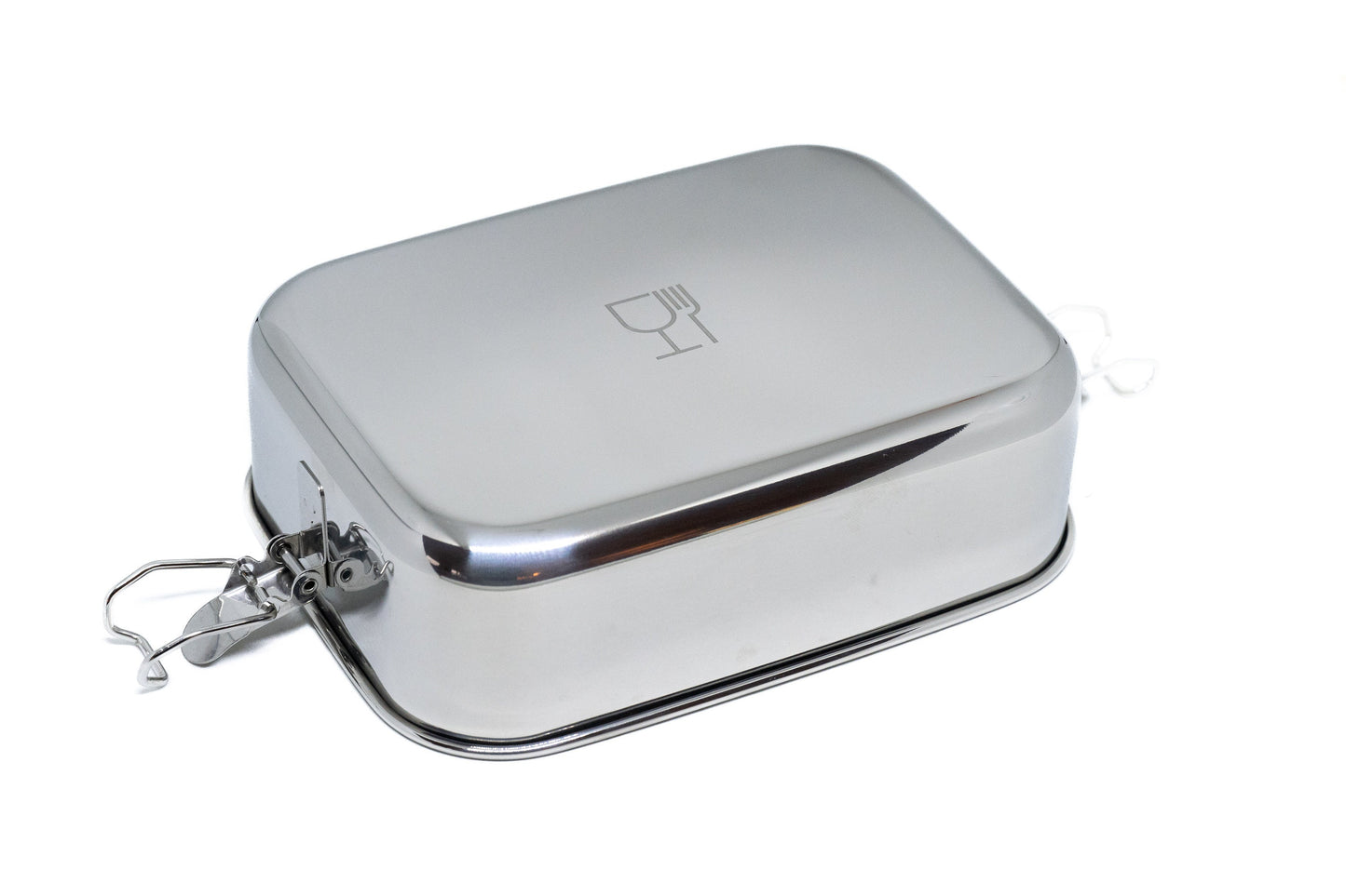 Brotdose / Lunchbox aus Edelstahl 1200ml - wasserdicht mit Schneidebrett 5mm - mit Wunschgravur